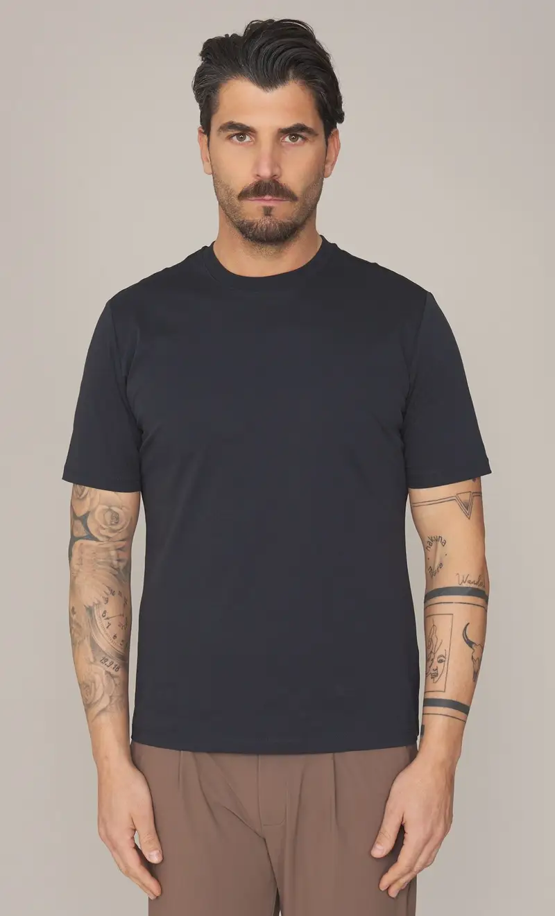 PEOPLE OF SHIBUYA T-shirt in filo di scozia, colore blu