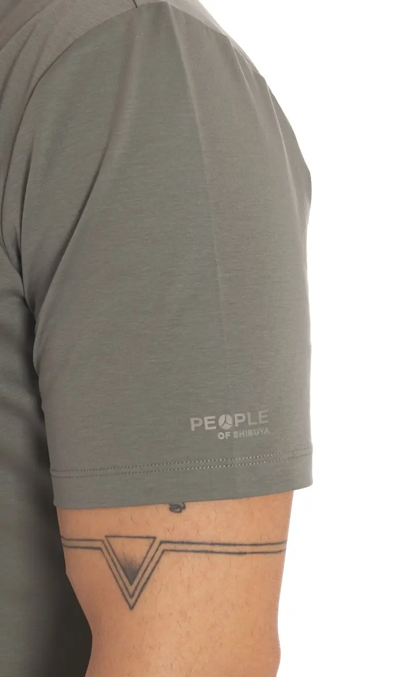 PEOPLE OF SHIBUYA T-shirt in filo di scozia, colore verde miniatura 2