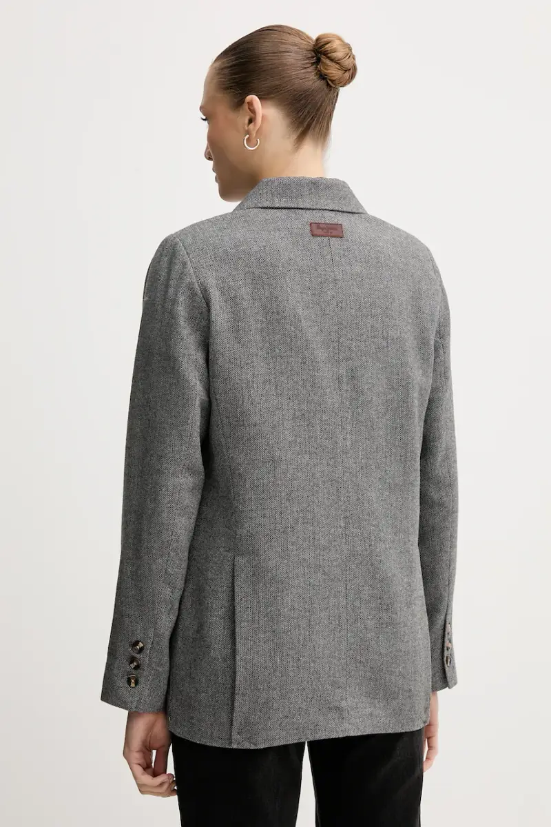 blazer con aggiunta di lana colore grigio PL4024351 miniatura 3