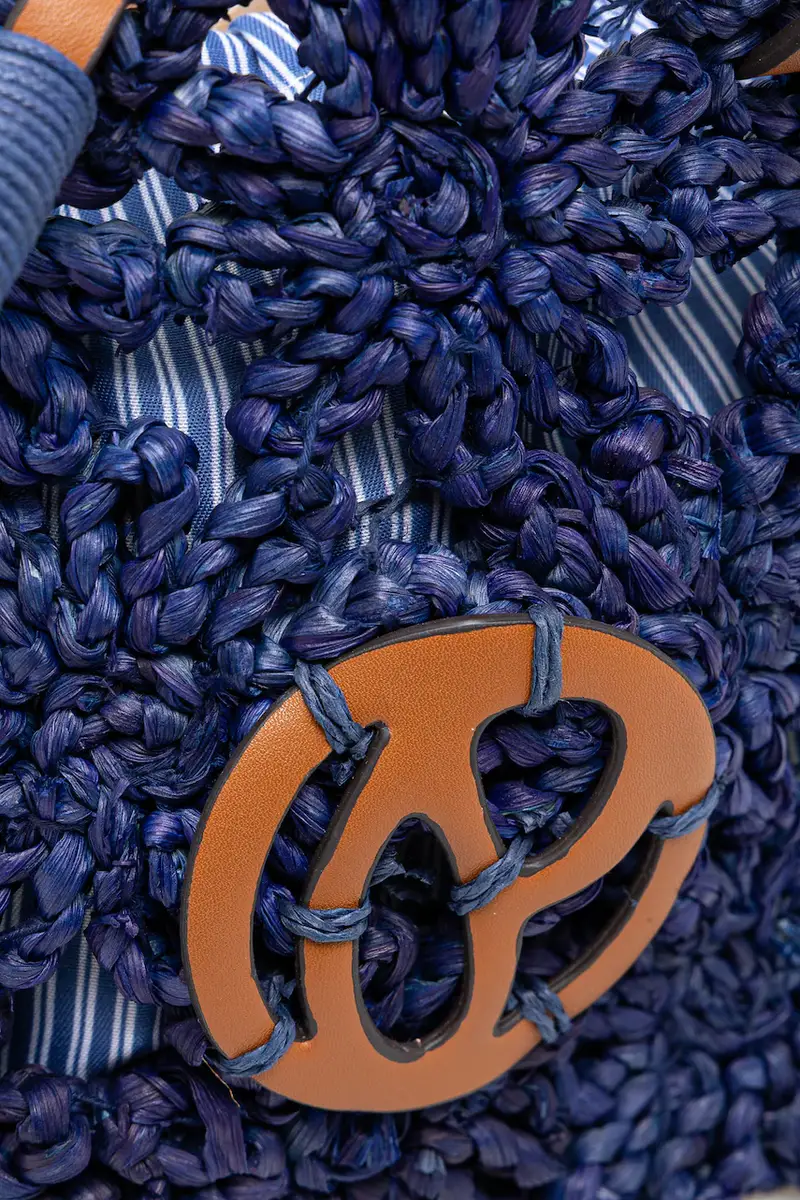 borsa da mare GINA SUNRISE colore blu navy PL031614 miniatura 5