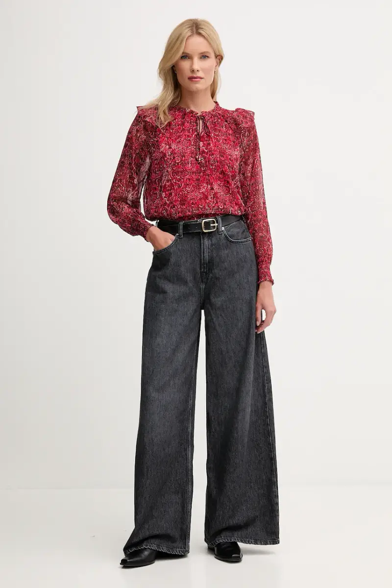 camicetta donna colore granata PL3051270 miniatura 2