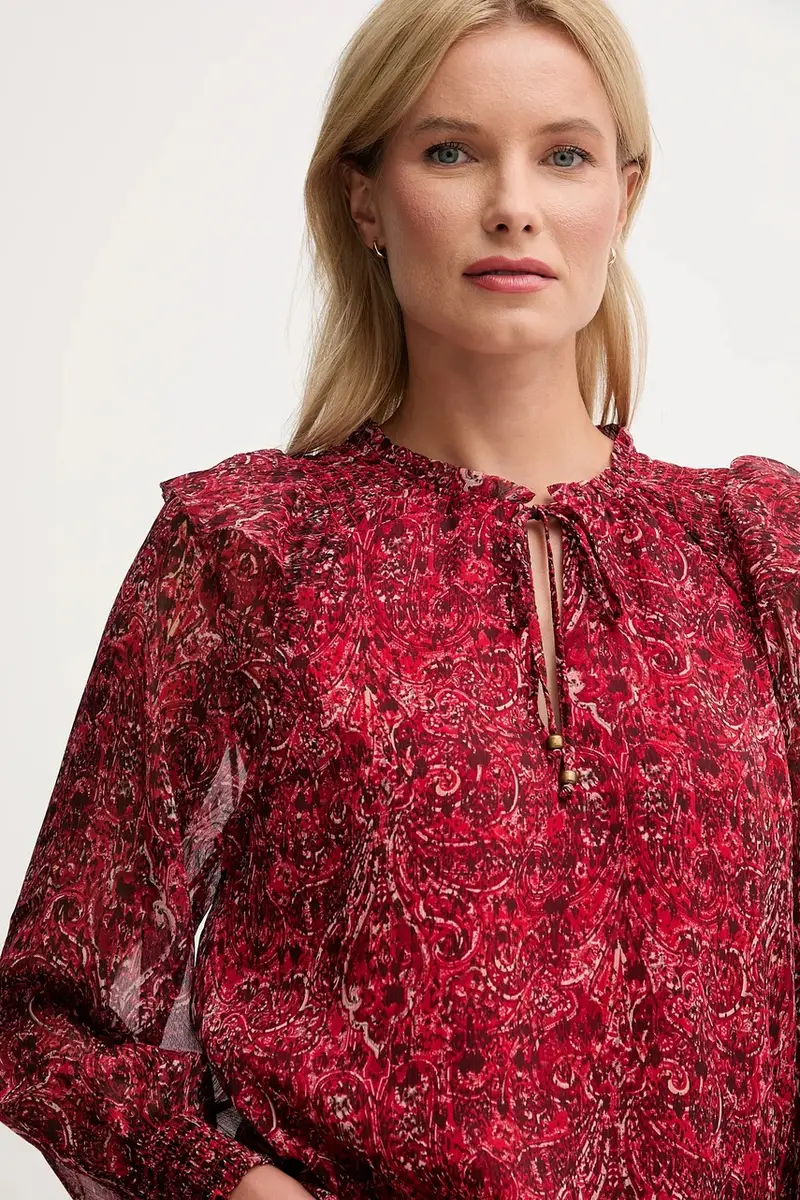 camicetta donna colore granata PL3051270 miniatura 4