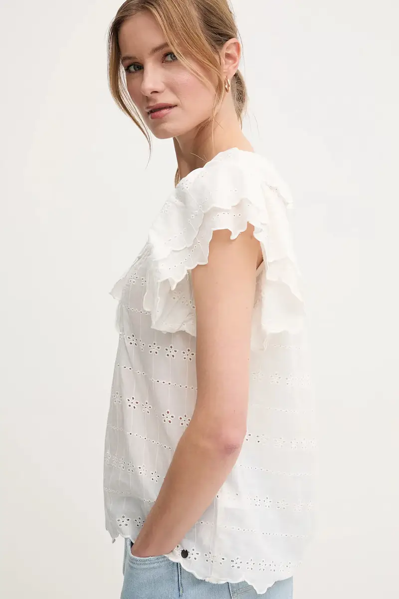 camicetta in cotone DAME donna colore beige PL305023 miniatura 4