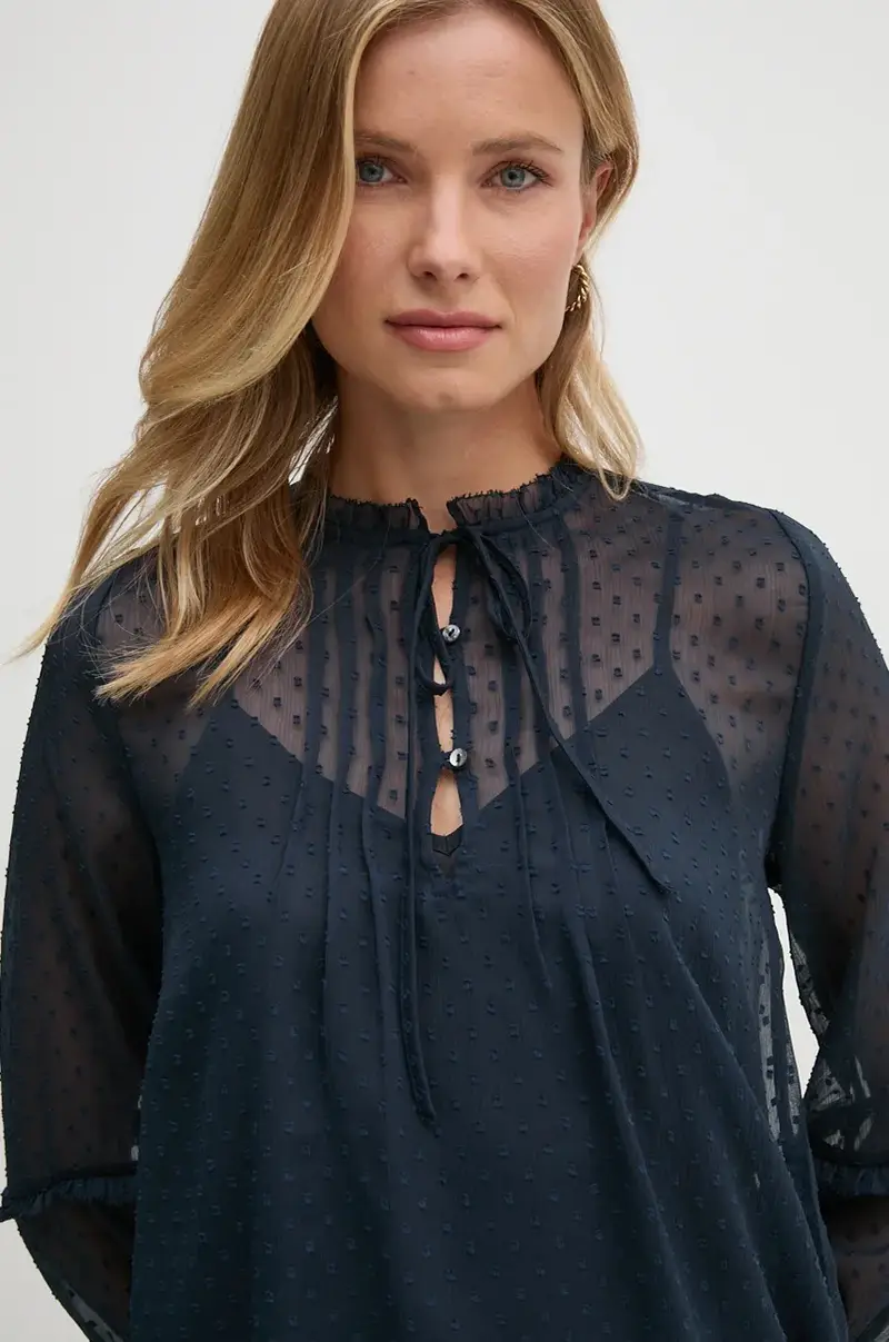 camicetta ODETTE Blu navy miniatura 4