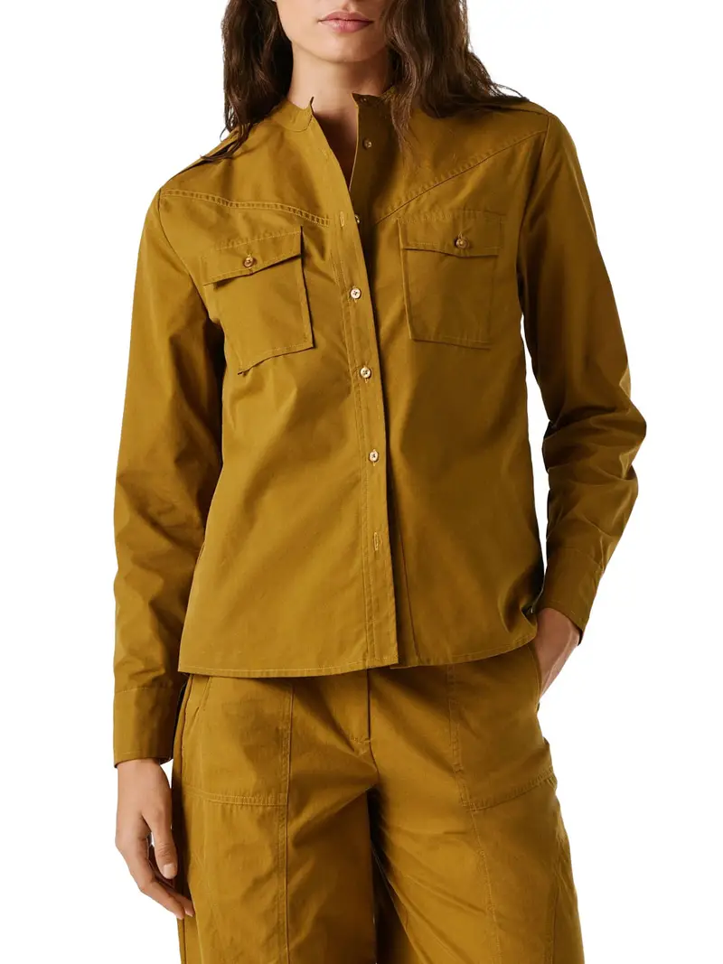 camicia casual pepe jeans angy da donna - giallo