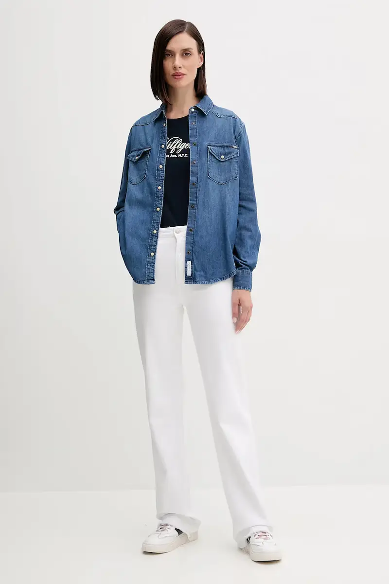 Pepe Jeans Jeans Donna Blu 3581651 miniatura 2