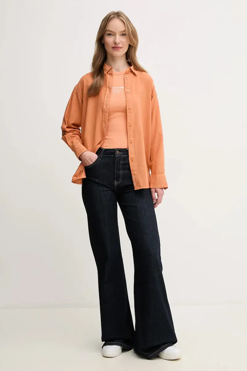 camicia di lino CHIPPER donna colore arancione PL304993 miniatura 2