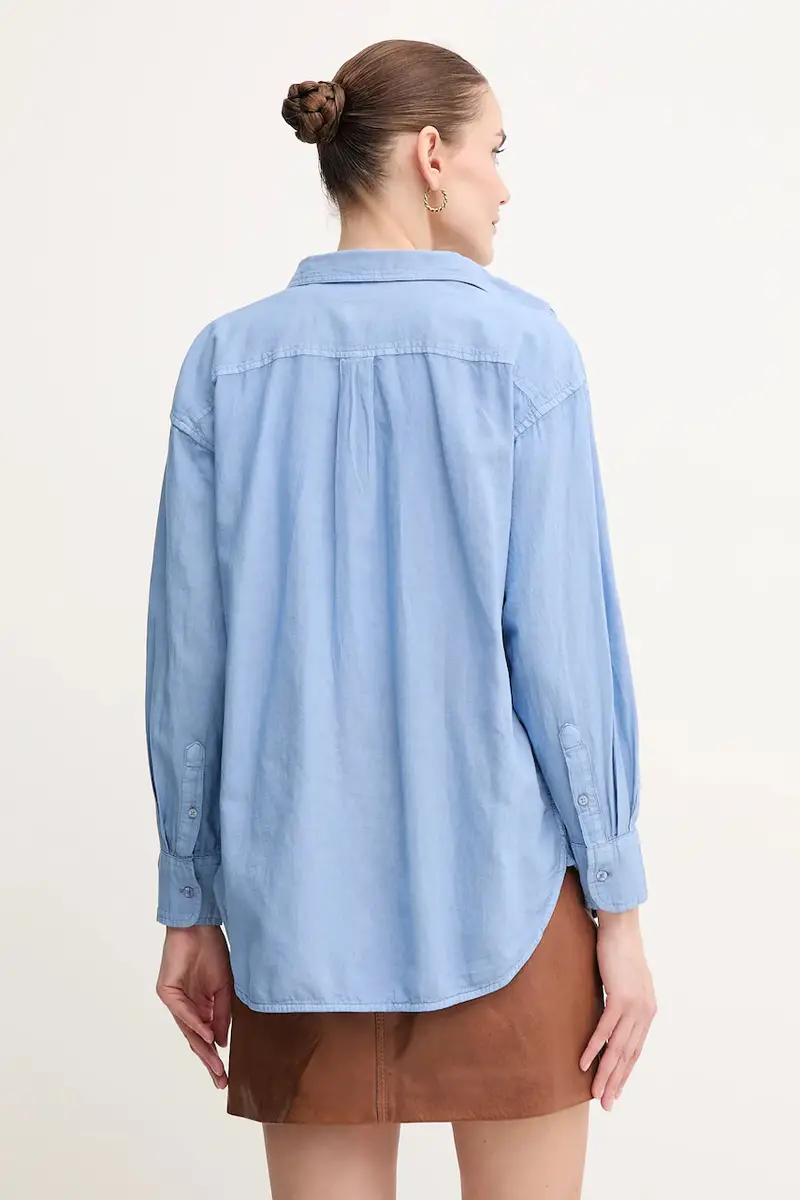 camicia di lino CHIPPER donna colore blu PL304993 miniatura 3