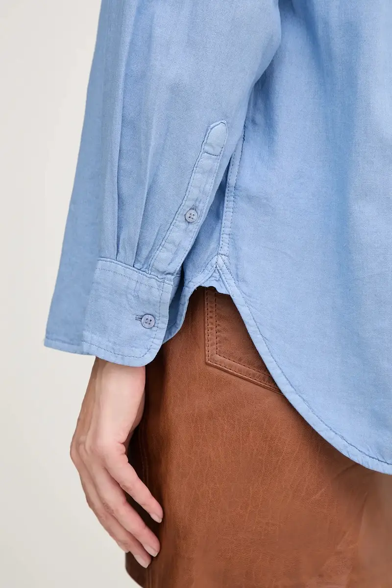 camicia di lino CHIPPER donna colore blu PL304993 miniatura 5