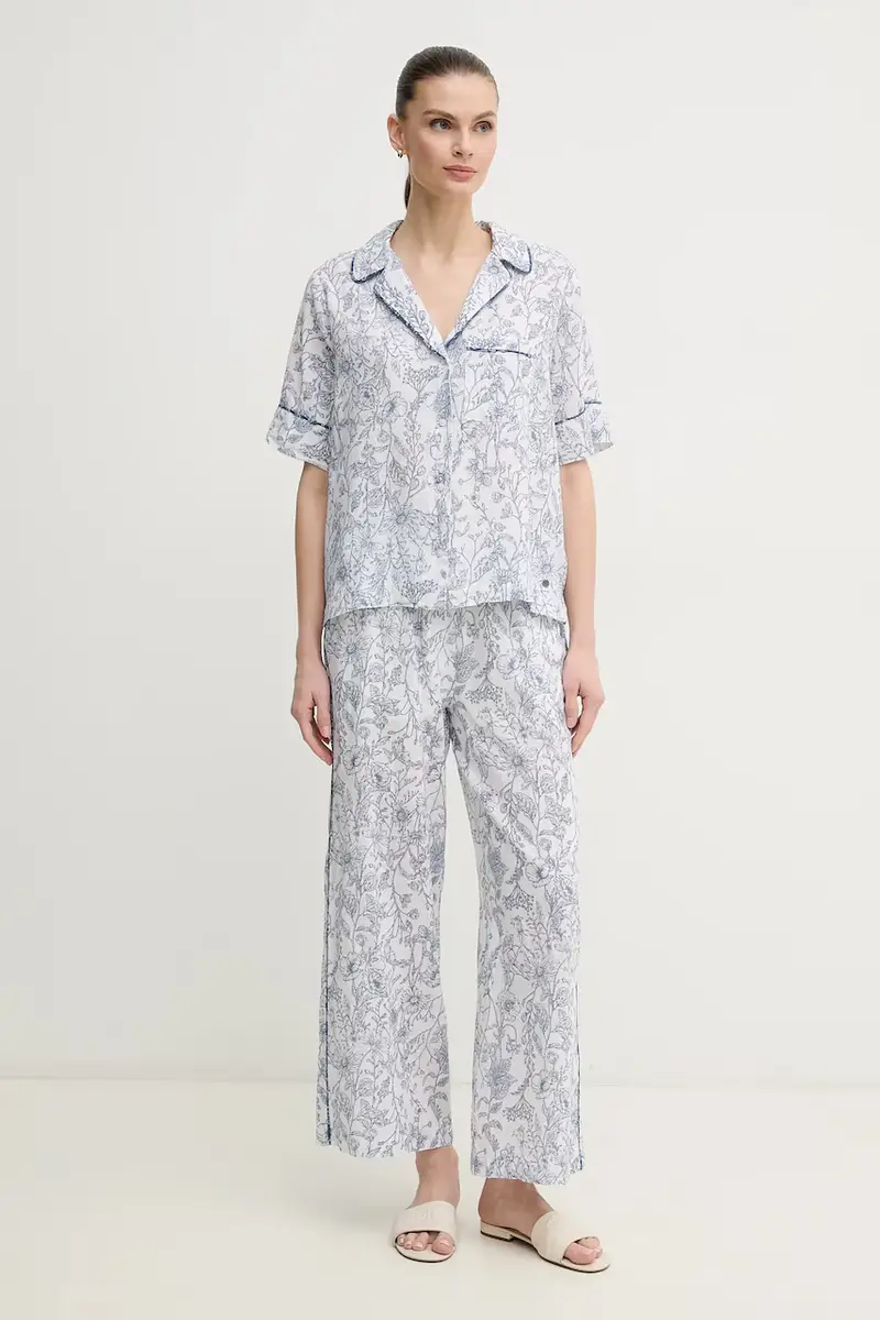 camicia di lino DORIS donna colore bianco PL305025 miniatura 2