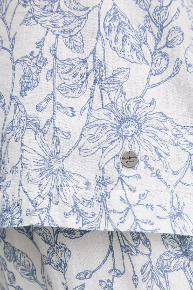 camicia di lino DORIS donna colore bianco PL305025 miniatura 5