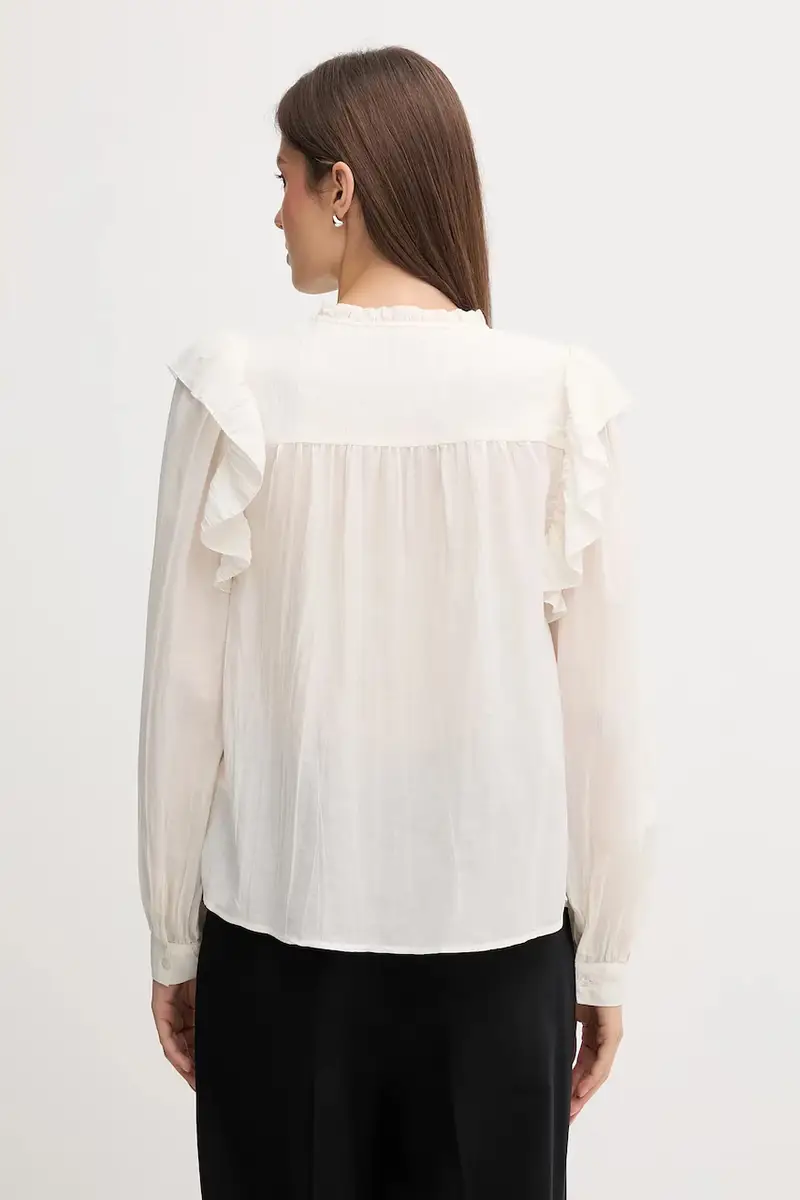 camicia donna colore beige PL3051259 miniatura 3