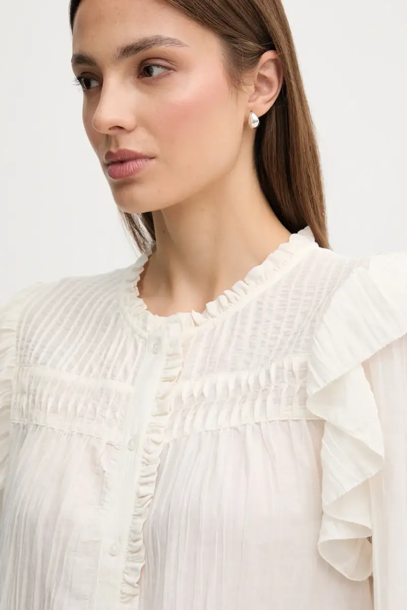 camicia donna colore beige PL3051259 miniatura 4