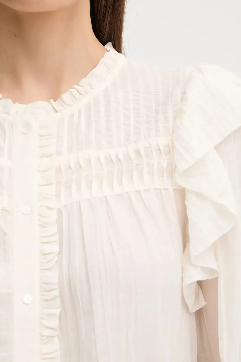 camicia donna colore beige PL3051259 miniatura 5