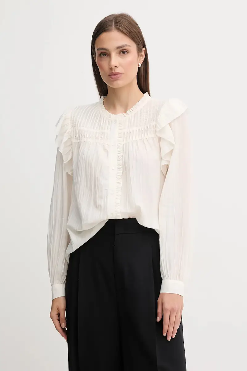 camicia donna colore beige PL3051259