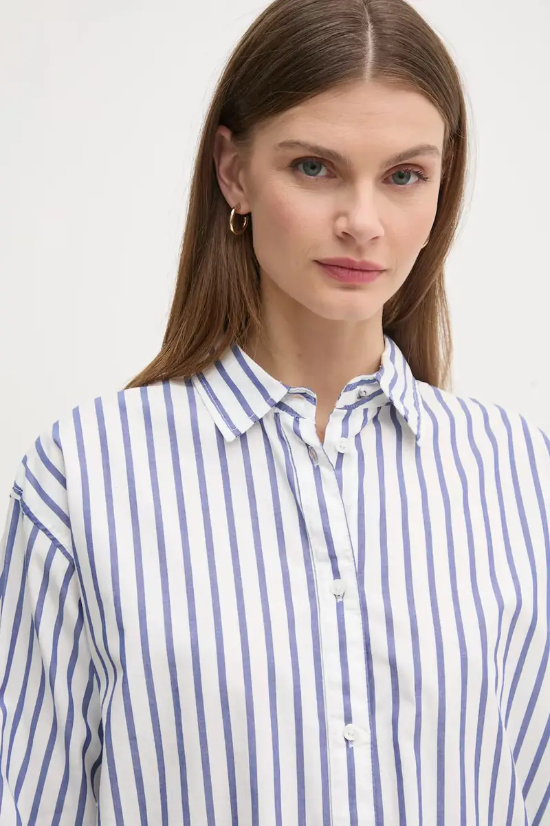 camicia in cotone ARTEMISA donna colore bianco PL304975 miniatura 4