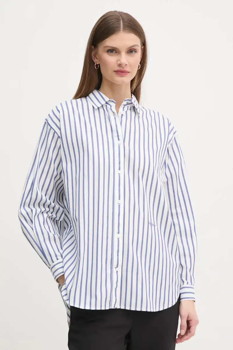 camicia in cotone ARTEMISA donna colore bianco PL304975