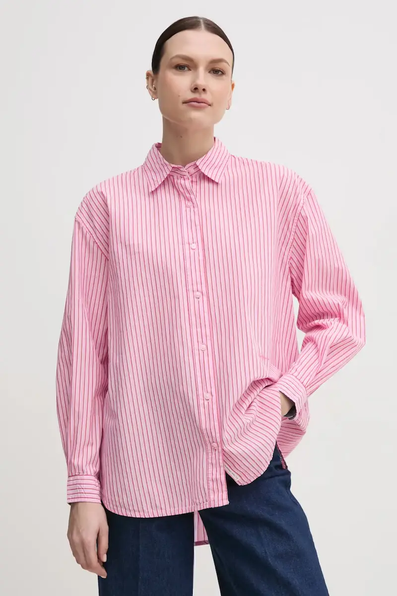 camicia in cotone CHARISMA donna colore rosa PL305003