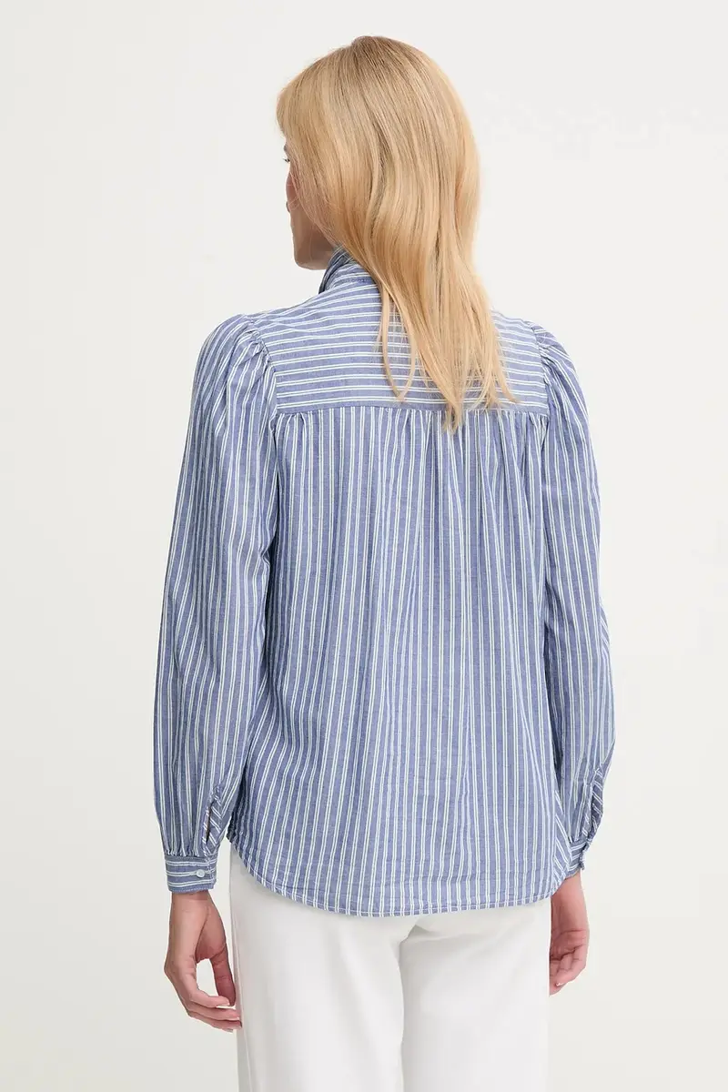 camicia in cotone donna colore blu PL3051268 miniatura 3