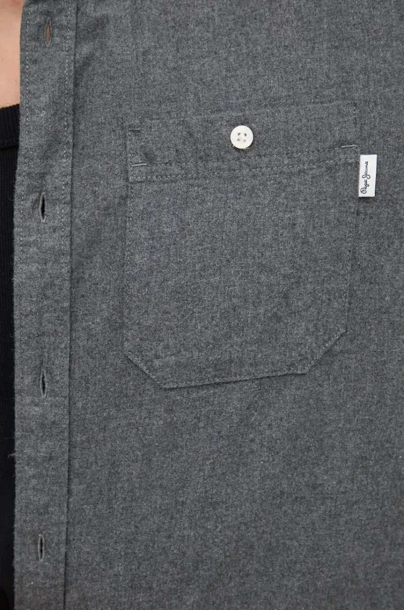 camicia in cotone MIKE uomo colore grigio PM308719 miniatura 2