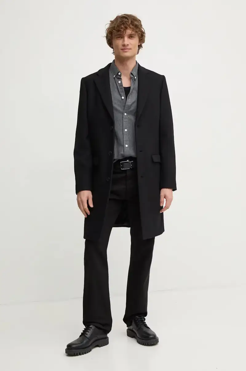 camicia in cotone MIKE uomo colore grigio PM308719 miniatura 3