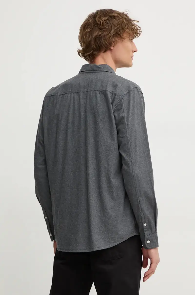 camicia in cotone MIKE uomo colore grigio PM308719 miniatura 4