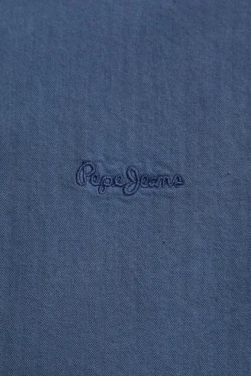 camicia in cotone uomo colore blu navy miniatura 2