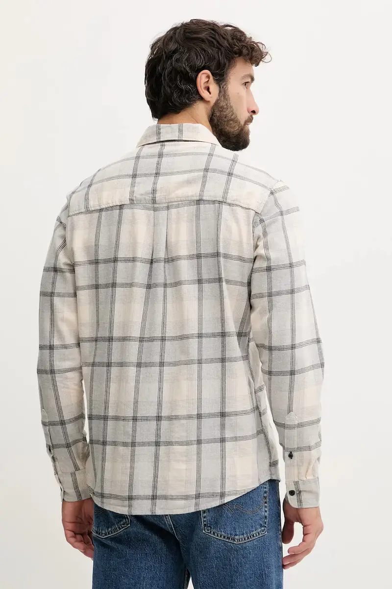 camicia in cotone uomo colore grigio PM3090829 miniatura 3