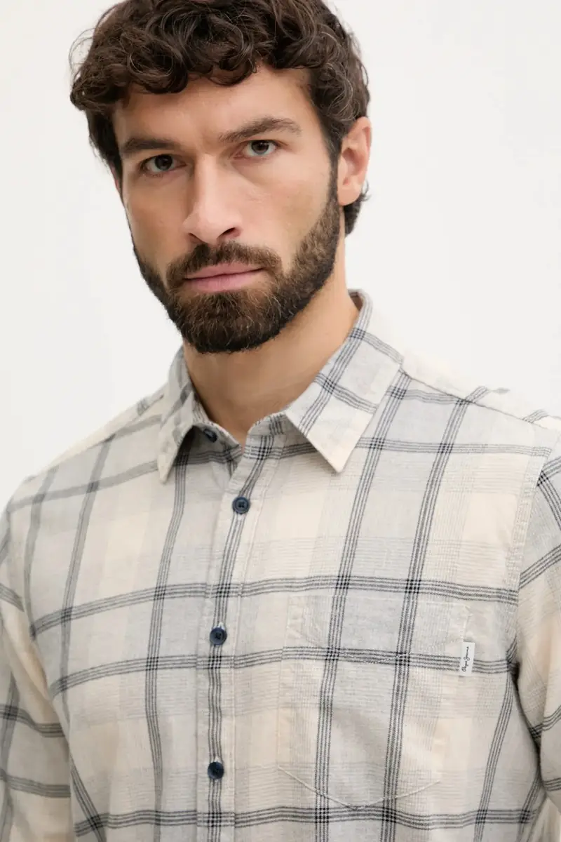 camicia in cotone uomo colore grigio PM3090829 miniatura 4