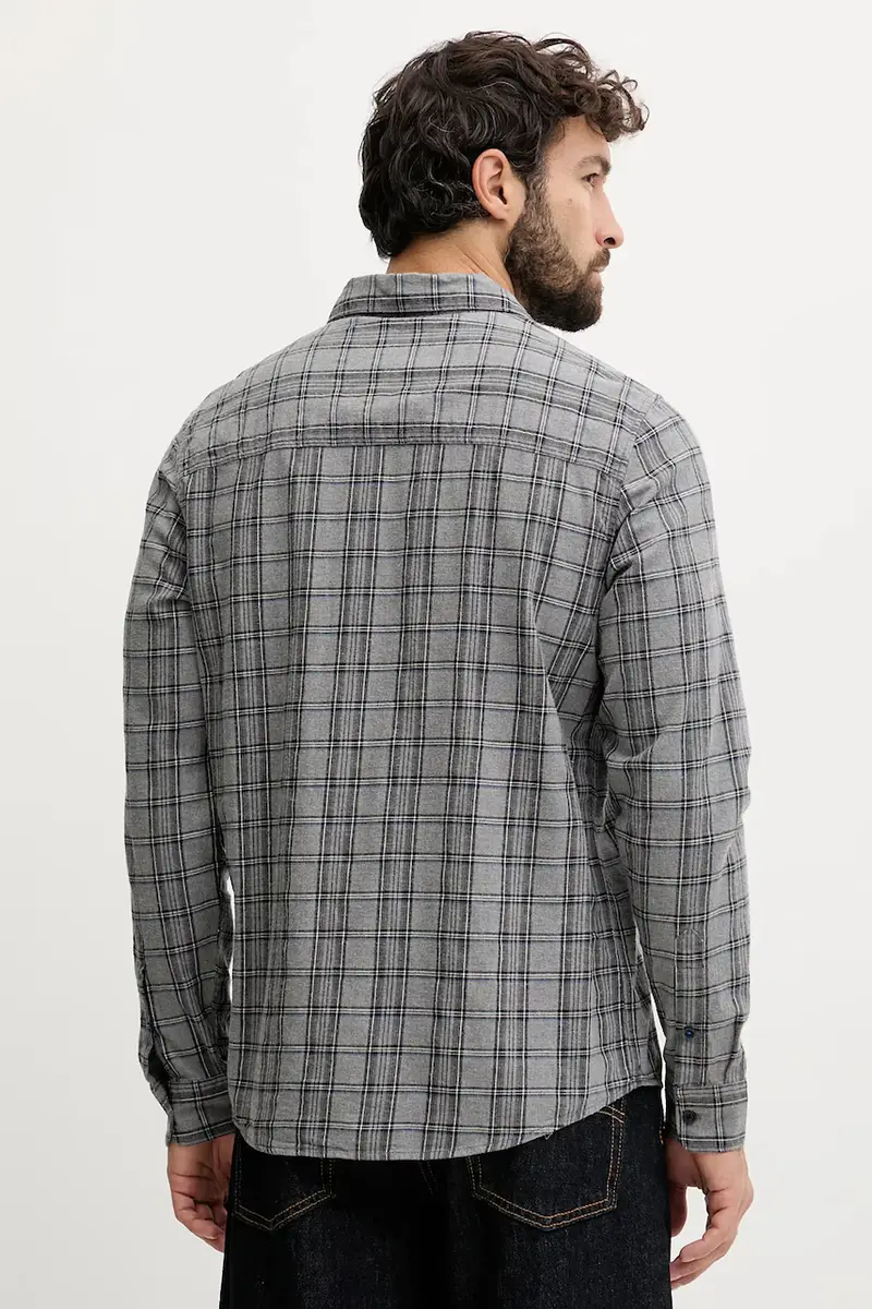 camicia in cotone uomo colore grigio PM3090830 miniatura 3