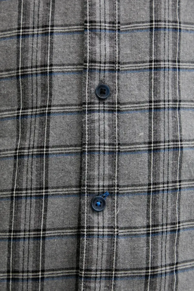 camicia in cotone uomo colore grigio PM3090830 miniatura 5