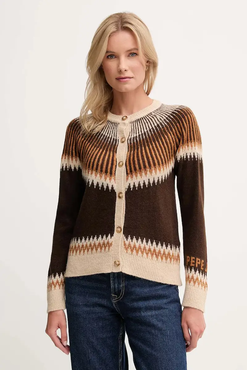 Pepe Jeans Cardigan Donna Marrone 3771809