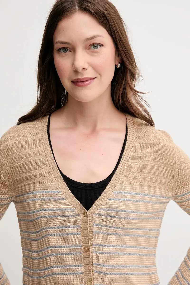 Pepe Jeans Cardigan Donna Marrone 3250360 miniatura 4