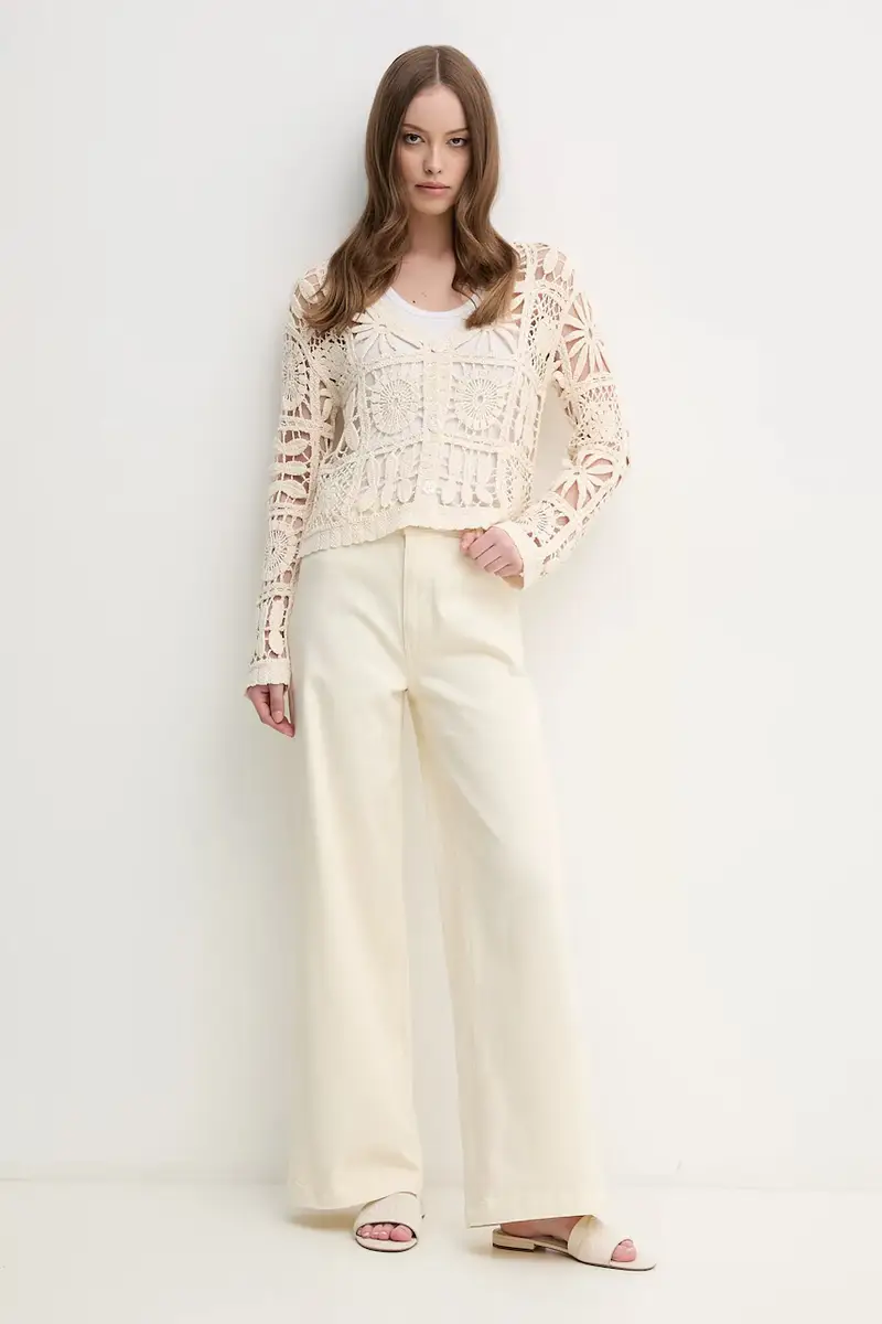 Pepe Jeans Jeans Donna Beige 3121465 miniatura 2