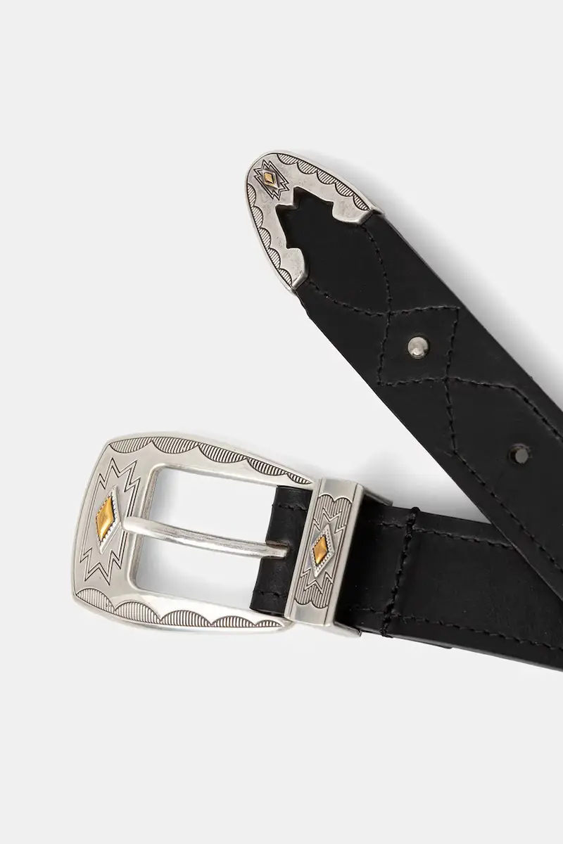 cintura in pelle donna colore nero PL020870 miniatura 2