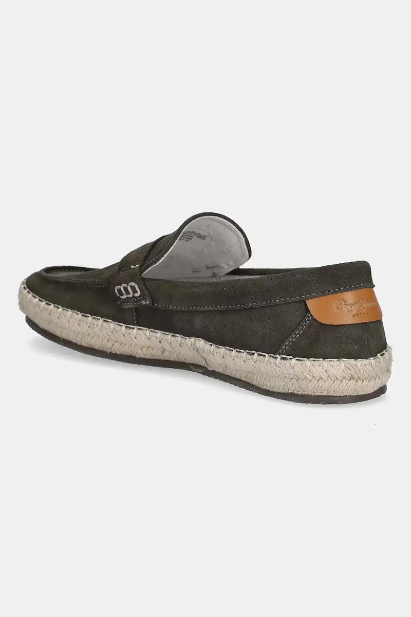 espadrillas in pelle scamosciata TOURIST COAST colore verde PMS10337 miniatura 3