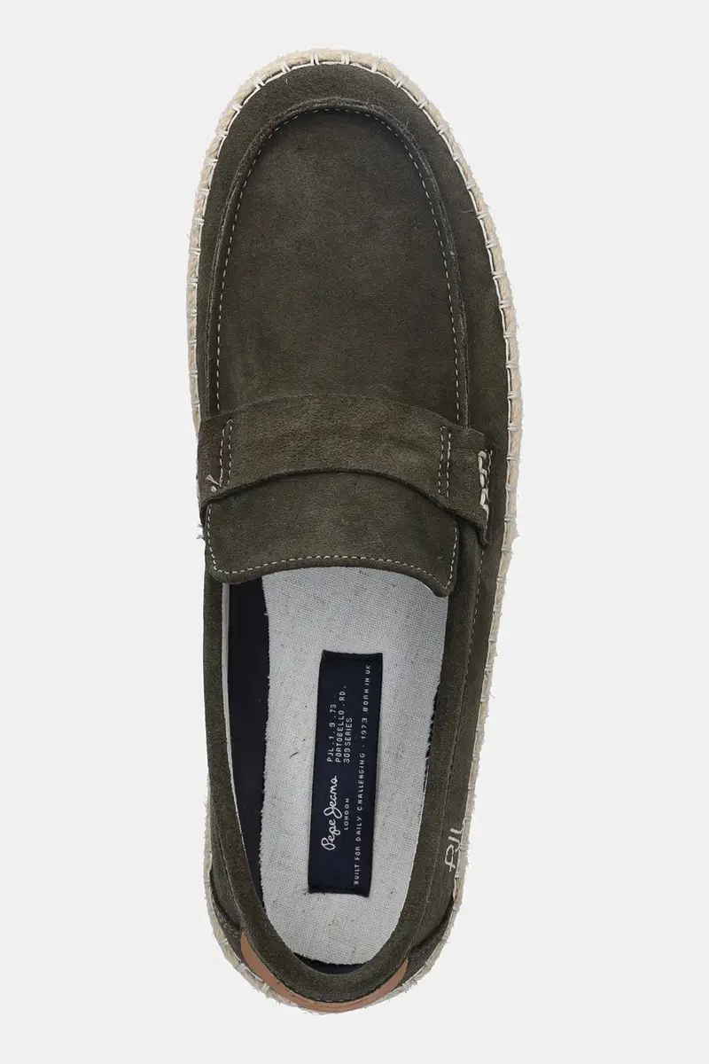 espadrillas in pelle scamosciata TOURIST COAST colore verde PMS10337 miniatura 4