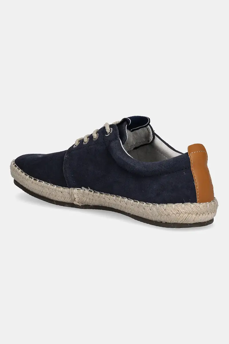 espadrillas in pelle scamosciata TOURIST WEST colore blu navy PMS10336 miniatura 3