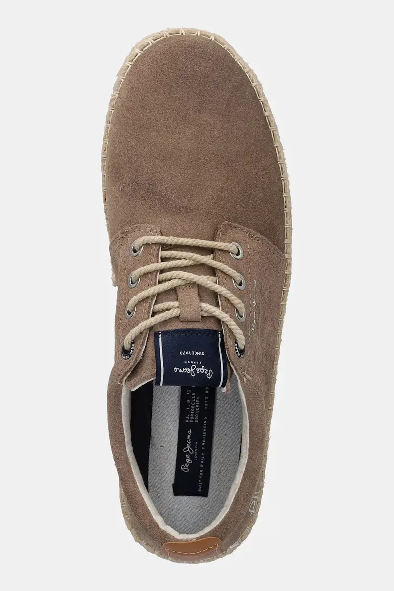 espadrillas in pelle scamosciata TOURIST WEST colore verde PMS10336 miniatura 4