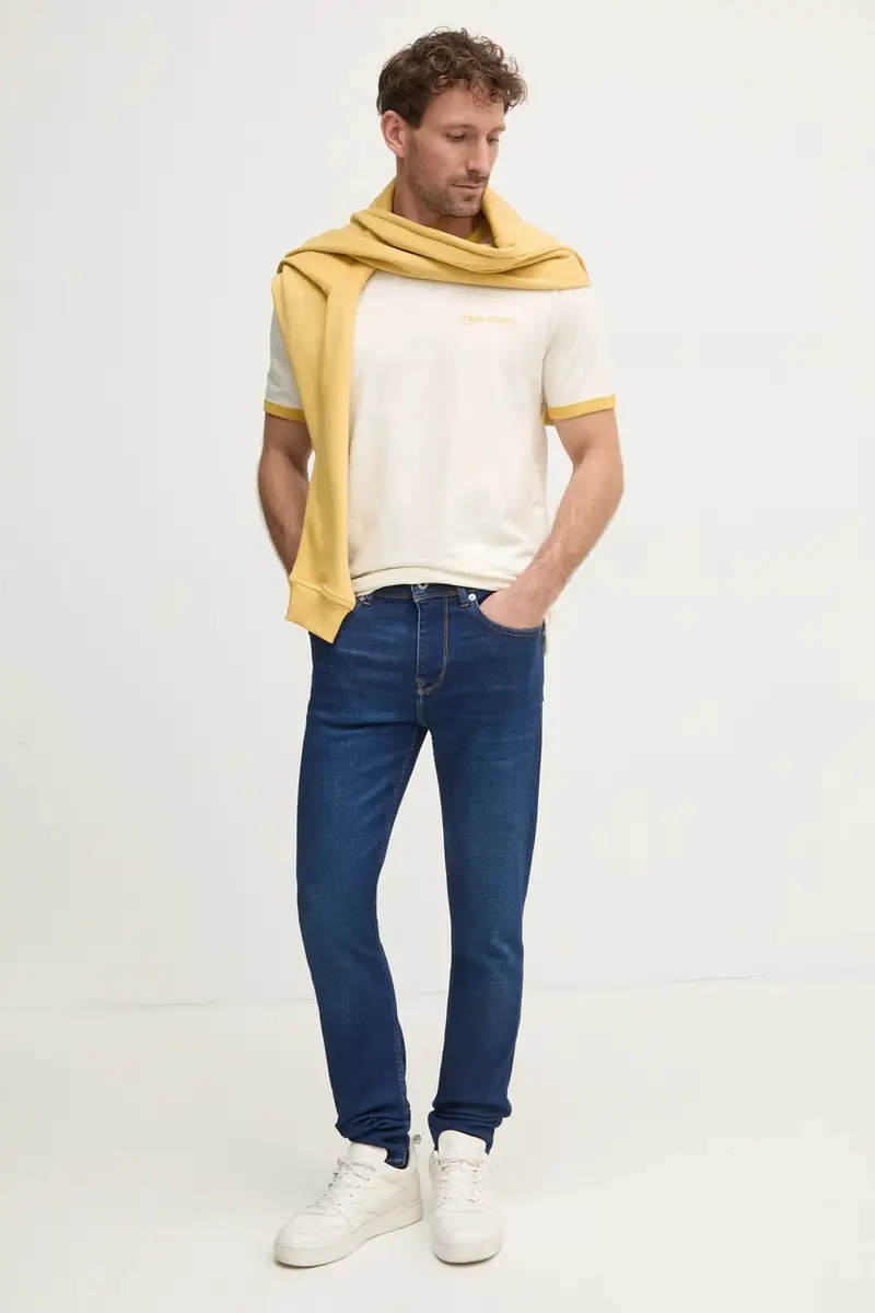 felpa DAMIAN CREW uomo colore giallo PM582754 miniatura 2