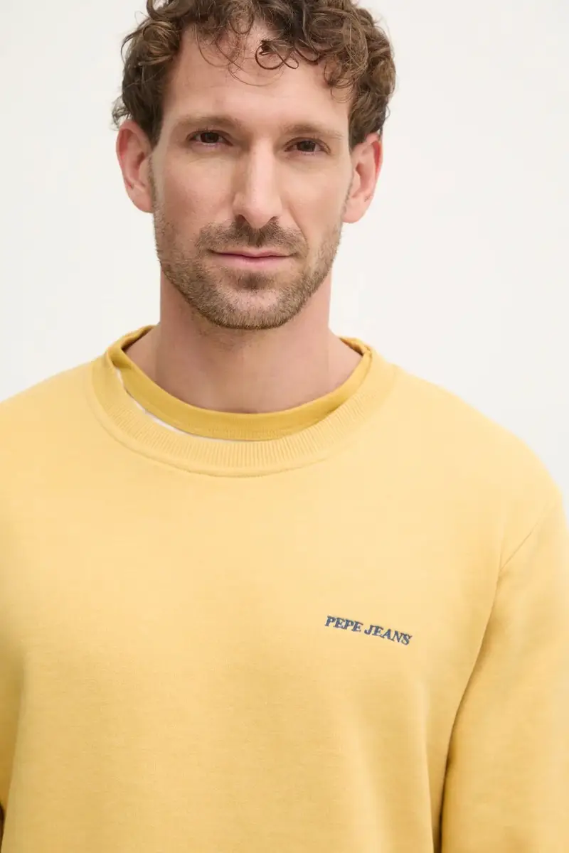 felpa DAMIAN CREW uomo colore giallo PM582754 miniatura 4