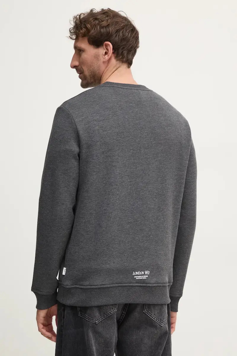 felpa DAMIAN CREW uomo colore grigio PM582754 miniatura 3