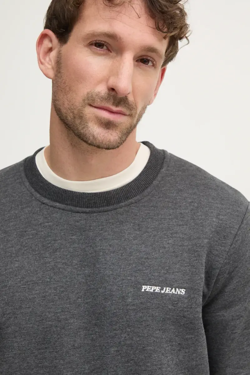 felpa DAMIAN CREW uomo colore grigio PM582754 miniatura 4