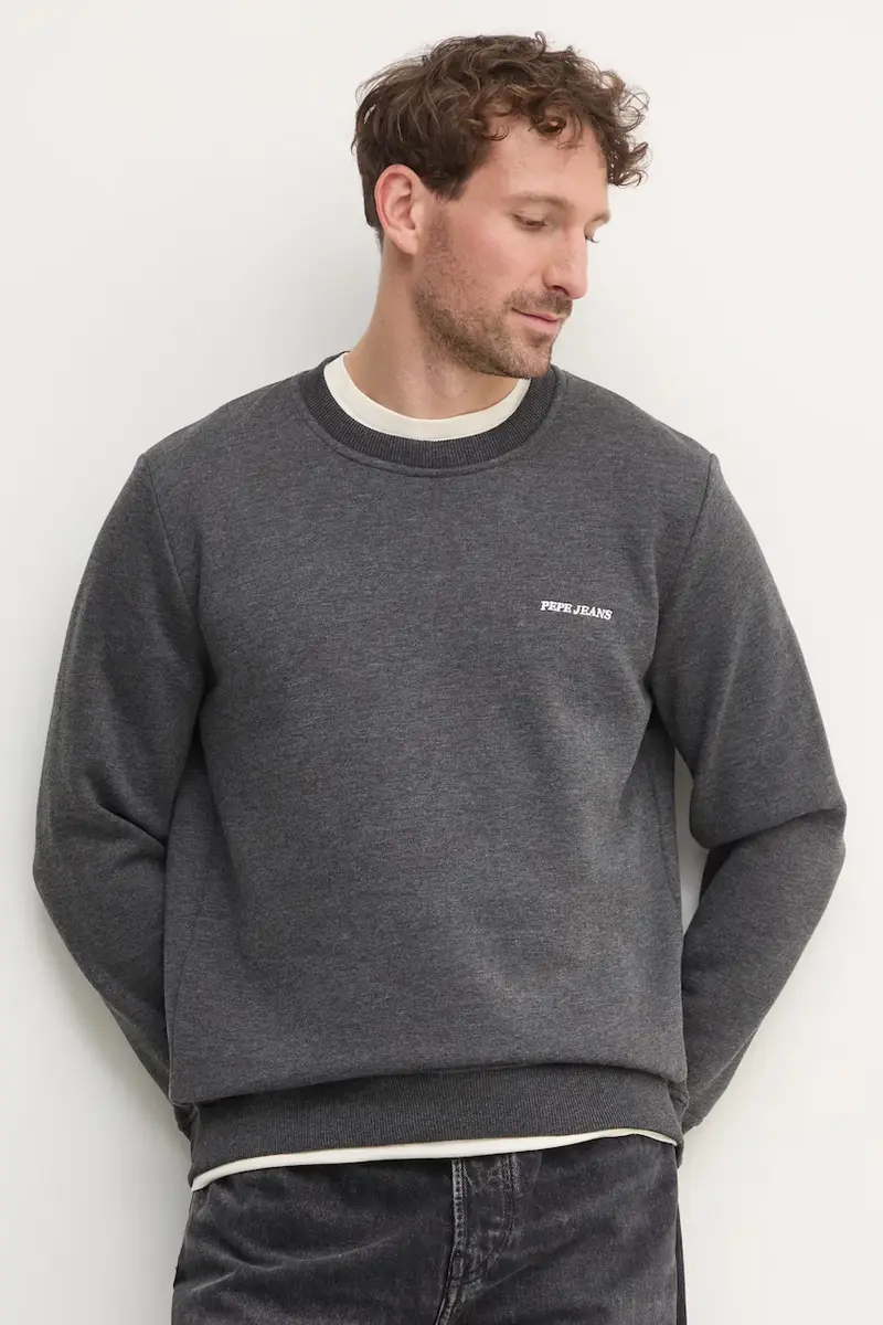 felpa DAMIAN CREW uomo colore grigio PM582754