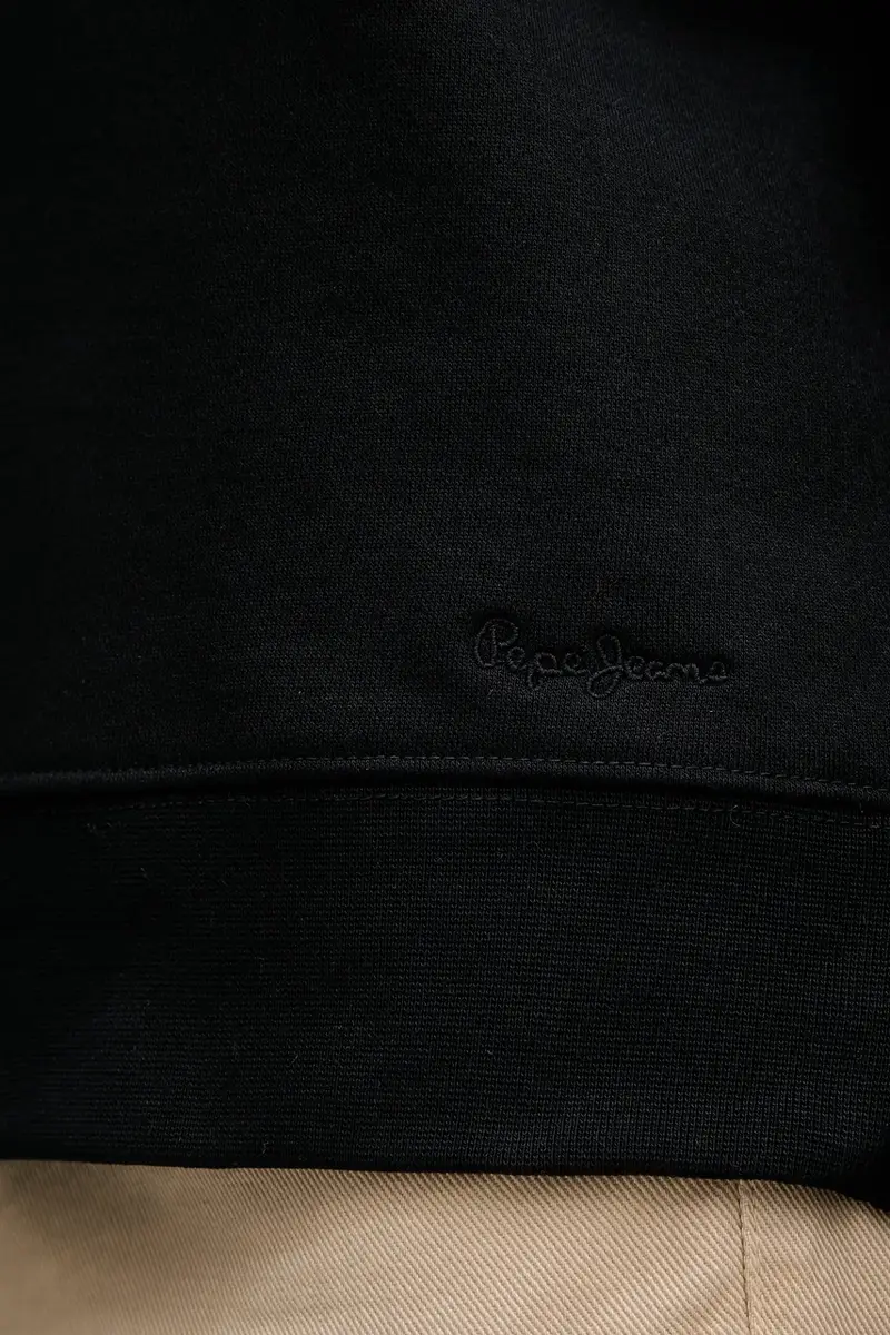 felpa donna colore nero con applicazione PL5800024 miniatura 5