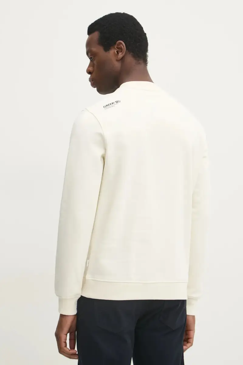 felpa DYLAN CREW uomo colore beige con applicazione PM582756 miniatura 3