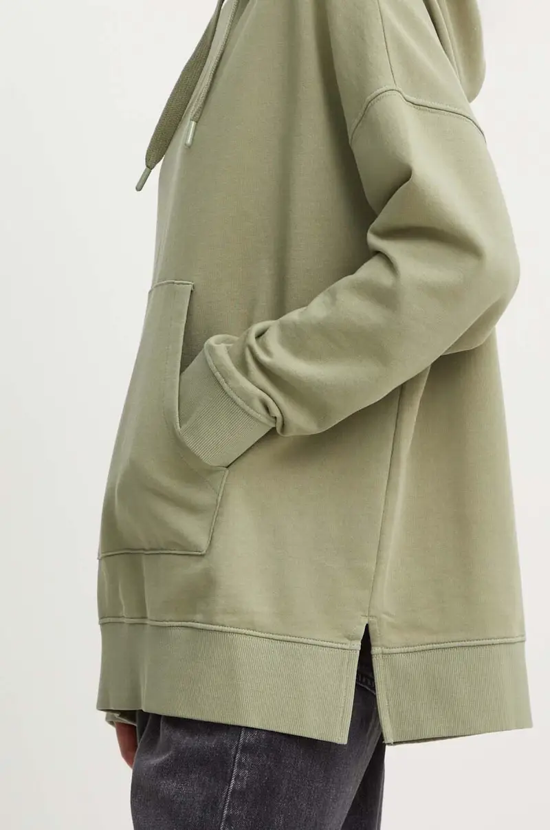 felpa EVELINA donna colore verde con cappuccio PL581447 miniatura 5