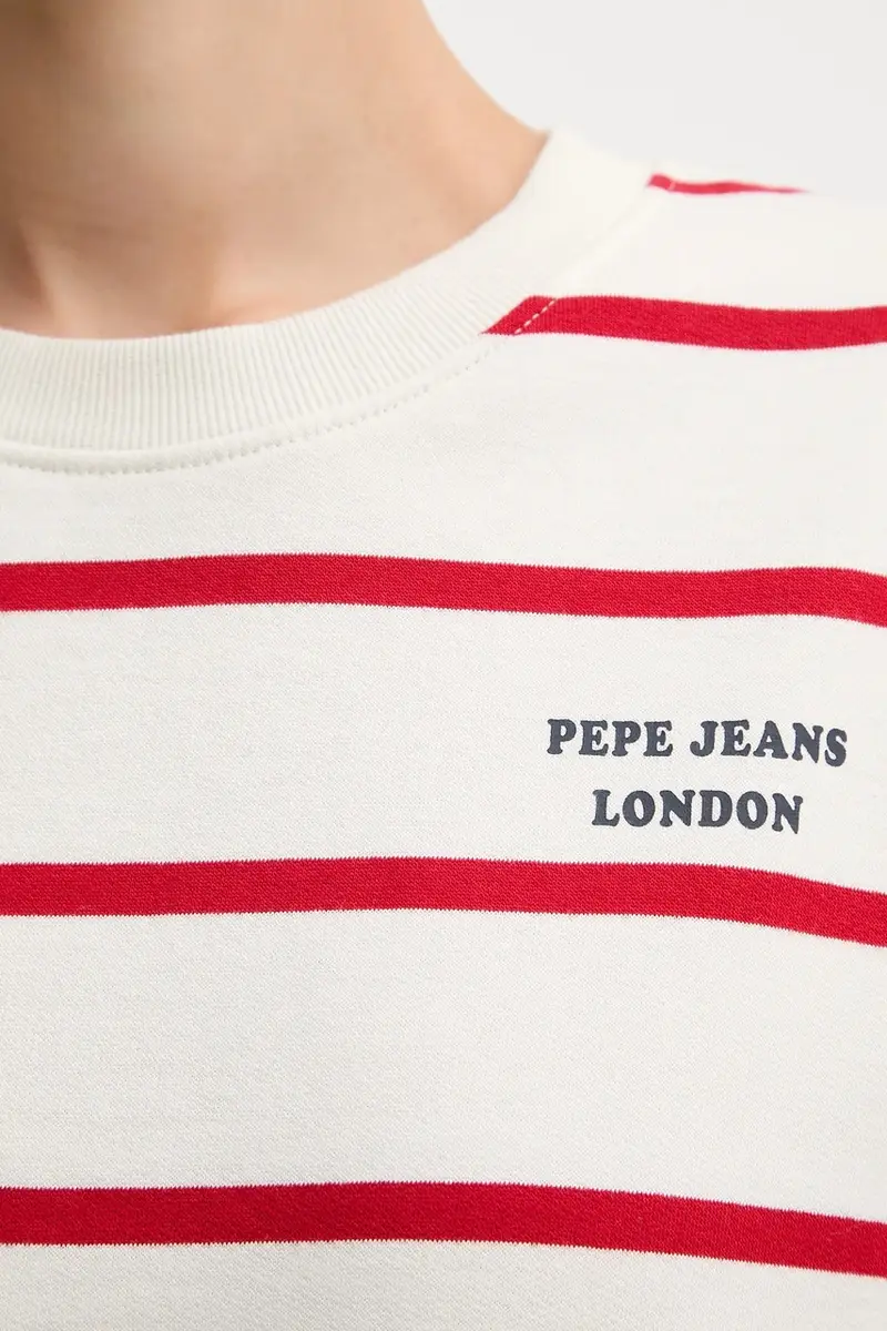 felpa in cotone donna colore beige PL5800020 miniatura 5