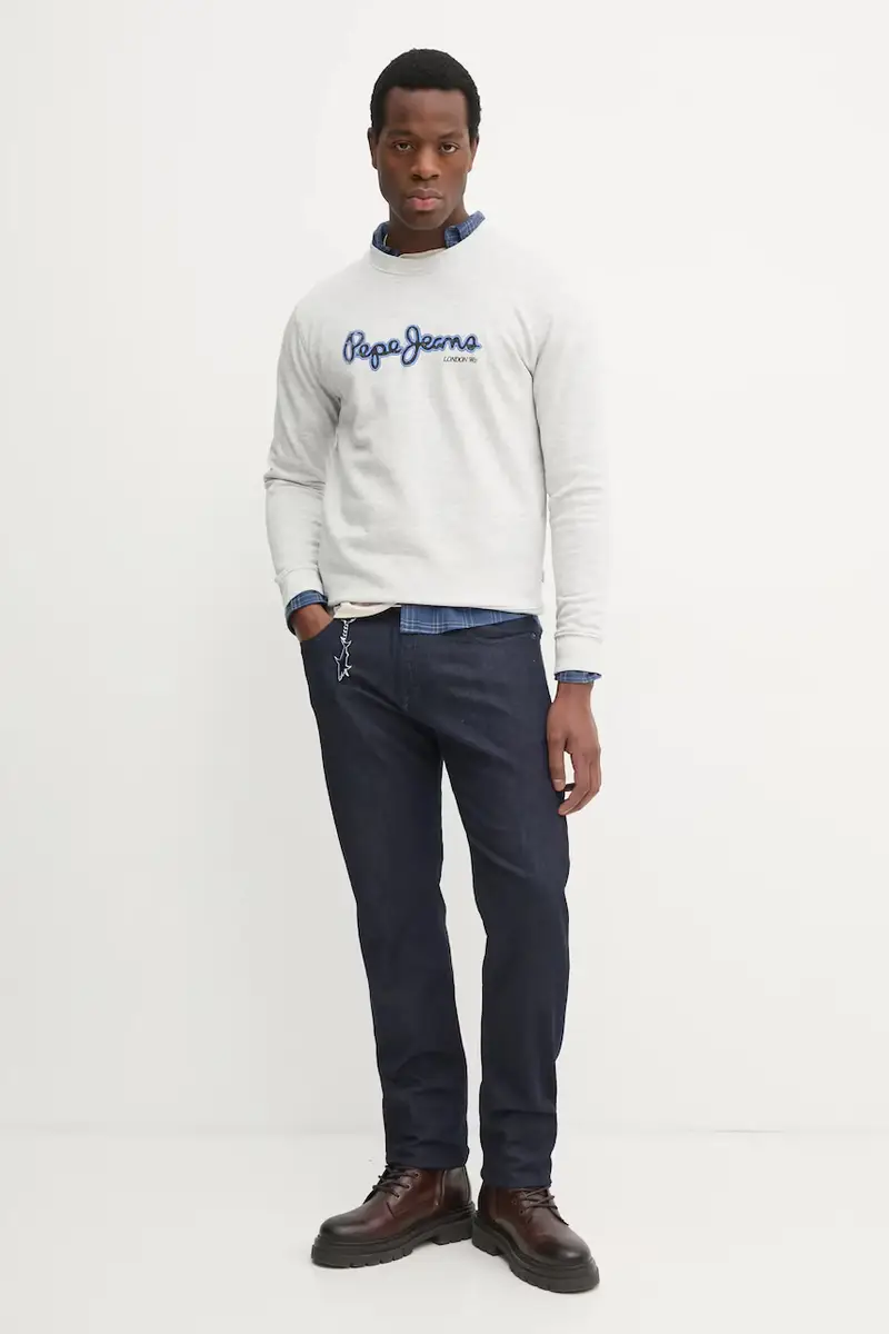 felpa in cotone DORIAN CREW uomo colore grigio PM582757 miniatura 2