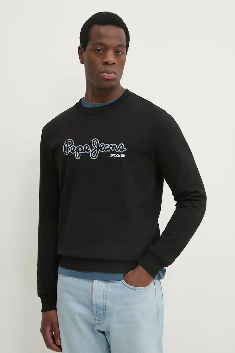 felpa in cotone DORIAN CREW uomo colore nero PM582757